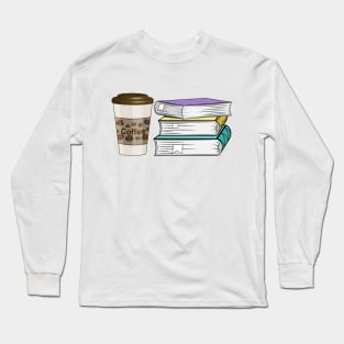 Books And Coffee Long Sleeve T-Shirt